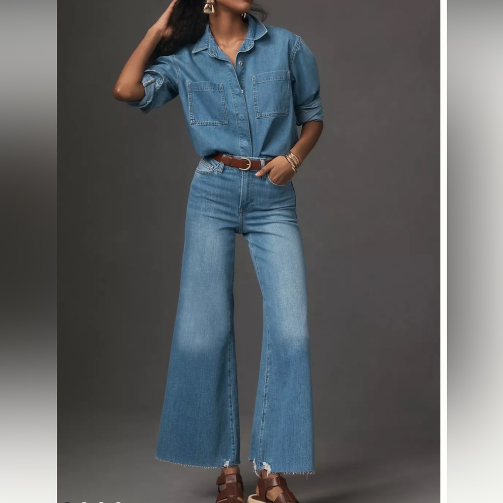 FRAME Le Palazzo Crop high-waisted jeans - Picture 5 of 13